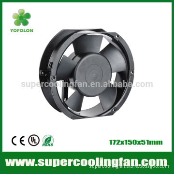 172x150x51mm High flow 48V 220V Metal frame 17251 industrial DC cooling fan